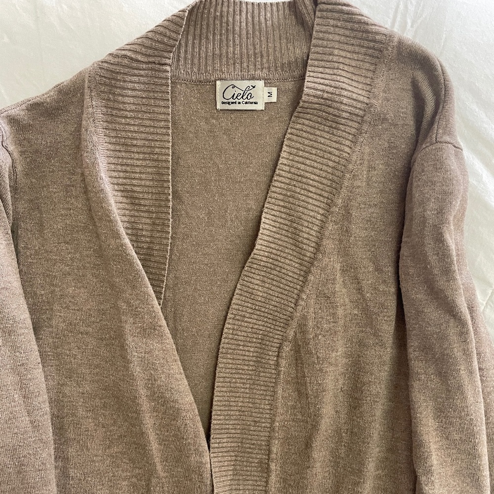Cielo Cardigan Beige Women's Medium